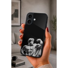 BG AKSESUAR iPhone 17 Uyumlu Yunanheykeli Desenli Kamera Korumalı Darbelere Dayanıklı Kılıf