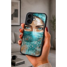 BG AKSESUAR iPhone 17 Uyumlu Turkuaz Desenli Kamera Korumalı Darbelere Dayanıklı Kılıf