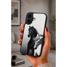 BG AKSESUAR iPhone 17 Uyumlu Atçılık Desenli Kamera Korumalı Darbelere Dayanıklı Kılıf