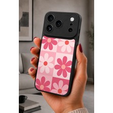BG AKSESUAR iPhone 17 Pro Uyumlu Papatyaçiçek Desenli Kamera Korumalı Darbelere Dayanıklı Kılıf