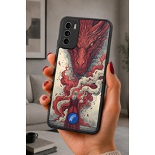 BG AKSESUAR Reeder S19 Max Pro S Uyumlu Ejder Desenli Kamera Korumalı Darbelere Dayanıklı Kılıf