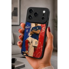 BG AKSESUAR iPhone 17 Pro Uyumlu Mbappe Desenli Kamera Korumalı Darbelere Dayanıklı Kılıf