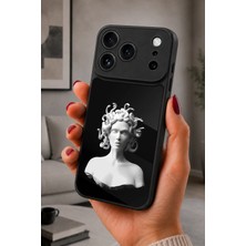 BG AKSESUAR iPhone 17 Pro Max Uyumlu Medusa Desenli Kamera Korumalı Darbelere Dayanıklı Kılıf