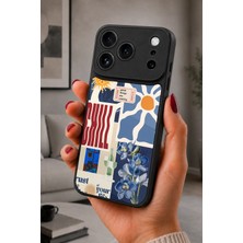 BG AKSESUAR iPhone 17 Pro Uyumlu Retrochill Desenli Kamera Korumalı Darbelere Dayanıklı Kılıf