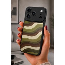 BG AKSESUAR iPhone 17 Pro Uyumlu Kumaş Desenli Kamera Korumalı Darbelere Dayanıklı Kılıf