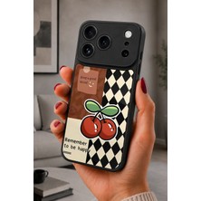 BG AKSESUAR iPhone 17 Pro Uyumlu Mutluluk Desenli Kamera Korumalı Darbelere Dayanıklı Kılıf