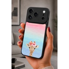 BG AKSESUAR iPhone 17 Pro Max Uyumlu Zürafa Desenli Kamera Korumalı Darbelere Dayanıklı Kılıf