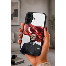 BG AKSESUAR iPhone 17 Uyumlu Türkbayrağı Desenli Kamera Korumalı Darbelere Dayanıklı Kılıf