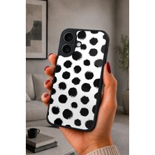 BG AKSESUAR iPhone 17 Uyumlu Monokrom Desenli Kamera Korumalı Darbelere Dayanıklı Kılıf