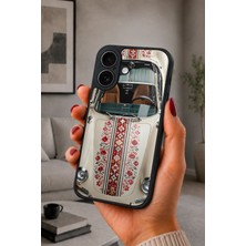 BG AKSESUAR iPhone 17 Uyumlu Retro Desenli Kamera Korumalı Darbelere Dayanıklı Kılıf