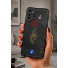 BG AKSESUAR Reeder S19 Max Pro S Uyumlu Iskeletgül Desenli Kamera Korumalı Darbelere Dayanıklı Kılıf