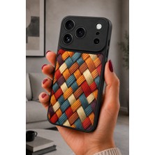 BG AKSESUAR iPhone 17 Pro Uyumlu Örgü Desenli Kamera Korumalı Darbelere Dayanıklı Kılıf