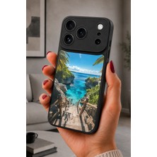 BG AKSESUAR iPhone 17 Pro Uyumlu Cennet Desenli Kamera Korumalı Darbelere Dayanıklı Kılıf