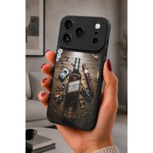 BG AKSESUAR iPhone 17 Pro Max Uyumlu Johnniewalker Desenli Kamera Korumalı Darbelere Dayanıklı Kılıf