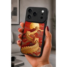 BG AKSESUAR iPhone 17 Pro Uyumlu Çinseddi Desenli Kamera Korumalı Darbelere Dayanıklı Kılıf