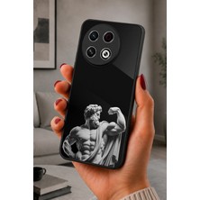 BG AKSESUAR Tecno Spark 30 Pro Uyumlu Yunanheykeli Desenli Kamera Korumalı Darbelere Dayanıklı Kılıf