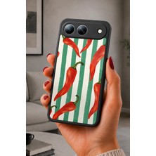 BG AKSESUAR Tecno Spark 40 5g Uyumlu Biber Desenli Kamera Korumalı Darbelere Dayanıklı Kılıf