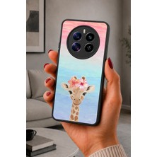 BG AKSESUAR Realme 12 Uyumlu Zürafa Desenli Kamera Korumalı Darbelere Dayanıklı Kılıf