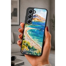 BG AKSESUAR Tecno Spark 40 Pro Uyumlu Antalya Desenli Kamera Korumalı Darbelere Dayanıklı Kılıf