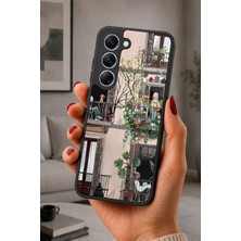 BG AKSESUAR Tecno Spark 40 Pro Uyumlu Apartman Desenli Kamera Korumalı Darbelere Dayanıklı Kılıf