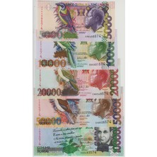 Banknoting Sao Tome ve Principe 5000-1000.000 Dobra Tam Set 2013 Çil.