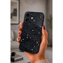 BG AKSESUAR iPhone 17 Uyumlu Pacman Desenli Kamera Korumalı Darbelere Dayanıklı Kılıf