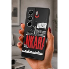 BG AKSESUAR Tecno Camon 40 Uyumlu Ayyıldız Desenli Kamera Korumalı Darbelere Dayanıklı Kılıf