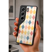 BG AKSESUAR Tecno Camon 40 Uyumlu Baklava Desenli Kamera Korumalı Darbelere Dayanıklı Kılıf