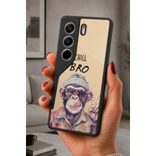BG AKSESUAR Tecno Camon 40 Uyumlu Maymun Desenli Kamera Korumalı Darbelere Dayanıklı Kılıf