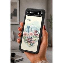 BG AKSESUAR Tecno Spark Slim Uyumlu Tokyo Desenli Kamera Korumalı Darbelere Dayanıklı Kılıf