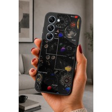 BG AKSESUAR Tecno Spark 40 Pro Uyumlu Gezegenler Desenli Kamera Korumalı Darbelere Dayanıklı Kılıf