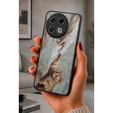 BG AKSESUAR Tecno Spark 30 Pro Uyumlu Turuncukedi Desenli Kamera Korumalı Darbelere Dayanıklı Kılıf