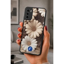 BG AKSESUAR Reeder S19 Max Pro S Uyumlu Daisy Desenli Kamera Korumalı Darbelere Dayanıklı Kılıf