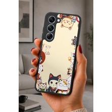 BG AKSESUAR Tecno Spark 40 Pro Uyumlu Manekineko Desenli Kamera Korumalı Darbelere Dayanıklı Kılıf