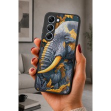 BG AKSESUAR Tecno Spark 40 Pro Uyumlu Fil Desenli Kamera Korumalı Darbelere Dayanıklı Kılıf