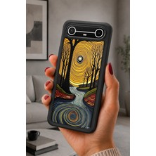 BG AKSESUAR Tecno Spark Slim Uyumlu Ağaçhalkası Desenli Kamera Korumalı Darbelere Dayanıklı Kılıf