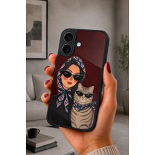 BG AKSESUAR iPhone 17 Uyumlu Havalıkedi Desenli Kamera Korumalı Darbelere Dayanıklı Kılıf
