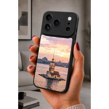 BG AKSESUAR iPhone 17 Pro Uyumlu Kızkulesi Desenli Kamera Korumalı Darbelere Dayanıklı Kılıf