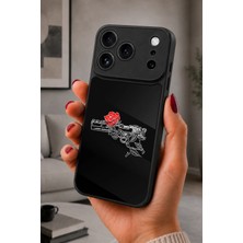 BG AKSESUAR iPhone 17 Pro Uyumlu Tabanca Desenli Kamera Korumalı Darbelere Dayanıklı Kılıf