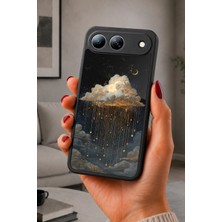 BG AKSESUAR Tecno Spark 40 5g Uyumlu Yıldızyağmuru Desenli Kamera Korumalı Darbelere Dayanıklı Kılıf