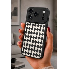 BG AKSESUAR iPhone 17 Pro Max Uyumlu Argyle Desenli Kamera Korumalı Darbelere Dayanıklı Kılıf