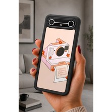 BG AKSESUAR Tecno Spark Slim Uyumlu Analog Desenli Kamera Korumalı Darbelere Dayanıklı Kılıf