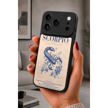 BG AKSESUAR iPhone 17 Pro Uyumlu Scorpio Desenli Kamera Korumalı Darbelere Dayanıklı Kılıf