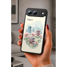 BG AKSESUAR Tecno Spark 40 5g Uyumlu Tokyo Desenli Kamera Korumalı Darbelere Dayanıklı Kılıf