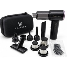 Go İthalat Oto Araç - 2ın1 Şarjlı 80W - 12000PA 9 Başlık - 3 Filtre El Tipi Basınçlı Hava Üfleme - Araç Süpürge Makinesi Taşıma Çantalı SNV-3002 (5440)