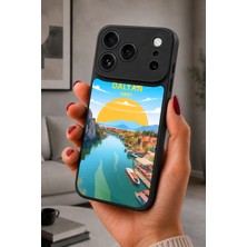 BG AKSESUAR iPhone 17 Pro Uyumlu Dalyan Desenli Kamera Korumalı Darbelere Dayanıklı Kılıf