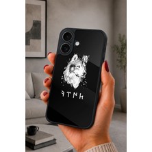 BG AKSESUAR iPhone 17 Uyumlu Göktürk Desenli Kamera Korumalı Darbelere Dayanıklı Kılıf