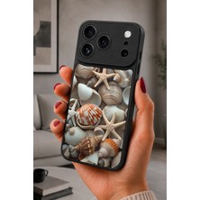BG AKSESUAR iPhone 17 Pro Max Uyumlu Denizkabuğu Desenli Kamera Korumalı Darbelere Dayanıklı Kılıf