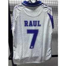 Gladsome Real Madrid Raul Retro Futbol Forması Beyaz