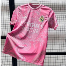 Gladsome Real Madrid Özel Tasarım Futbol Forması Dragon Pembe